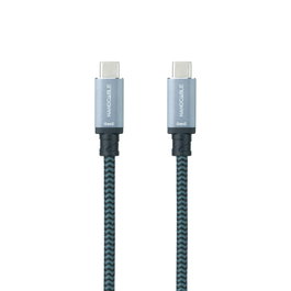 Nanocable Cable USB-C a USB-C 100W 10Gbps 2m Gris/Negro